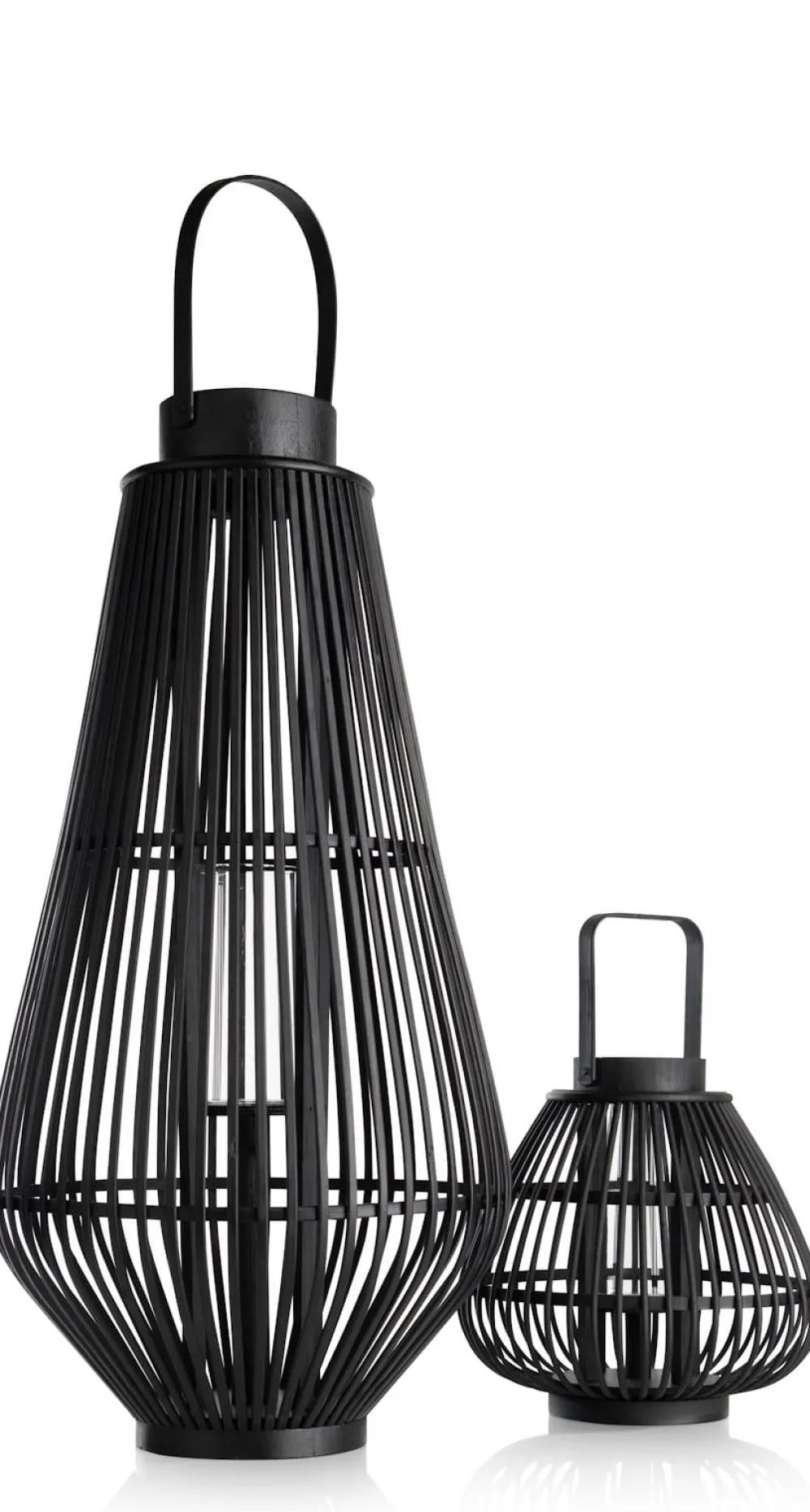 COCOmaison Kandelaars En Kaarsenhouders>Philou windlicht H70,5cm - Zwart