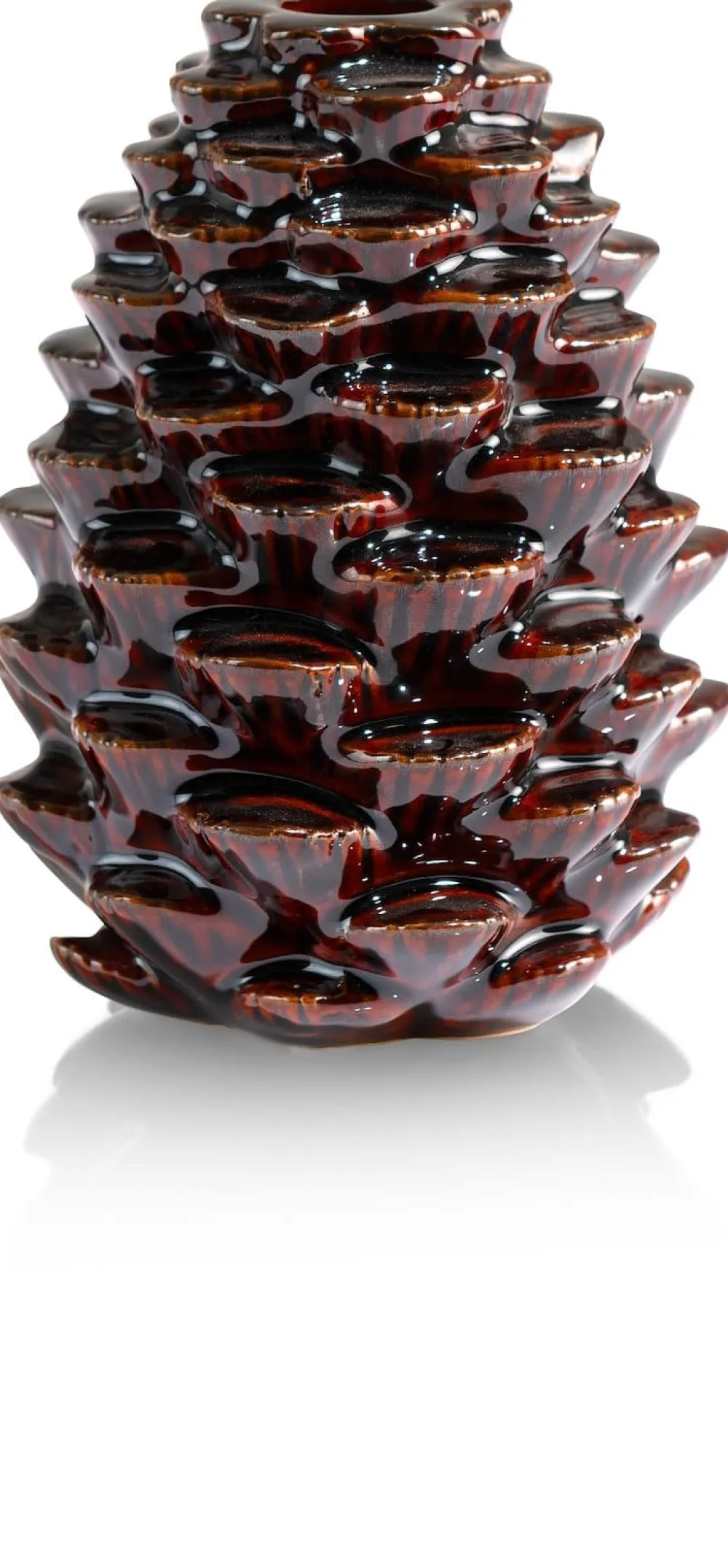 COCOmaison Kandelaars En Kaarsenhouders>Pine kandelaar H12cm - Bruin