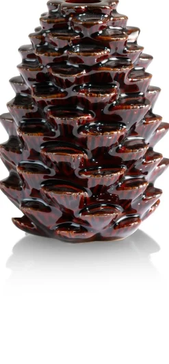 COCOmaison Kandelaars En Kaarsenhouders>Pine kandelaar H15cm - Bruin