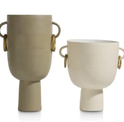COCOmaison Vazen>Presley vaas H34cm - Beige