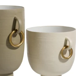 COCOmaison Vazen>Presley vaas H25cm - Cremekleurig