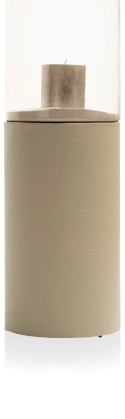 COCOmaison Kandelaars En Kaarsenhouders>Reza windlicht H74cm - Taupe