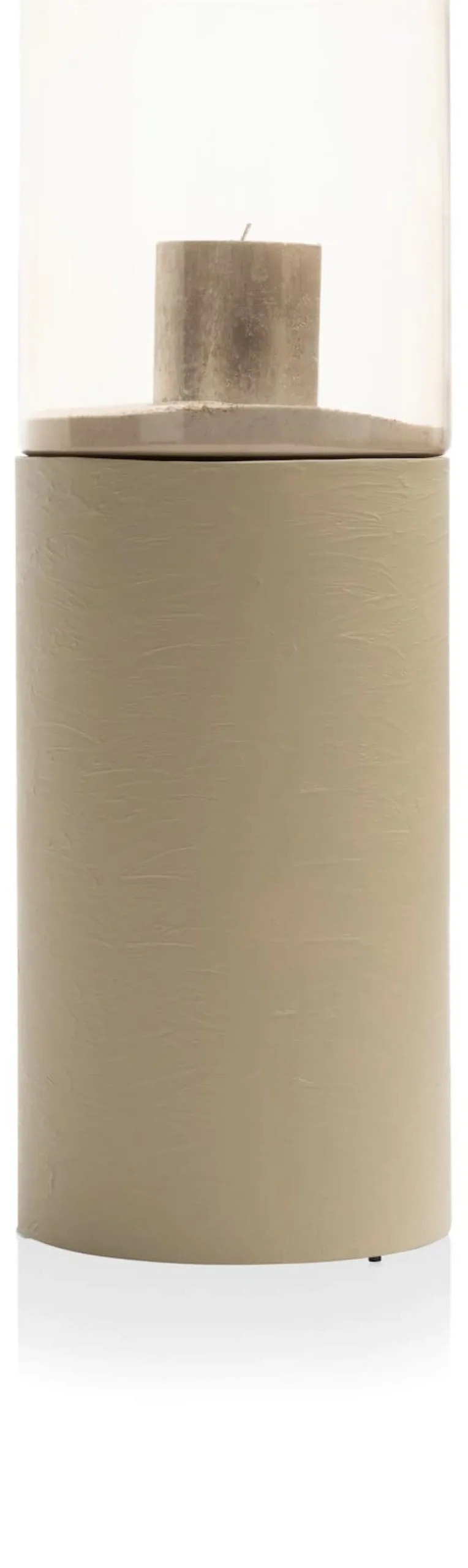 COCOmaison Kandelaars En Kaarsenhouders>Reza windlicht H74cm - Taupe