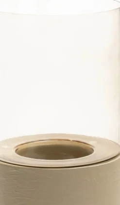 COCOmaison Kandelaars En Kaarsenhouders>Reza windlicht H74cm - Taupe
