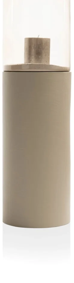 COCOmaison Kandelaars En Kaarsenhouders>Reza windlicht H84cm - Taupe