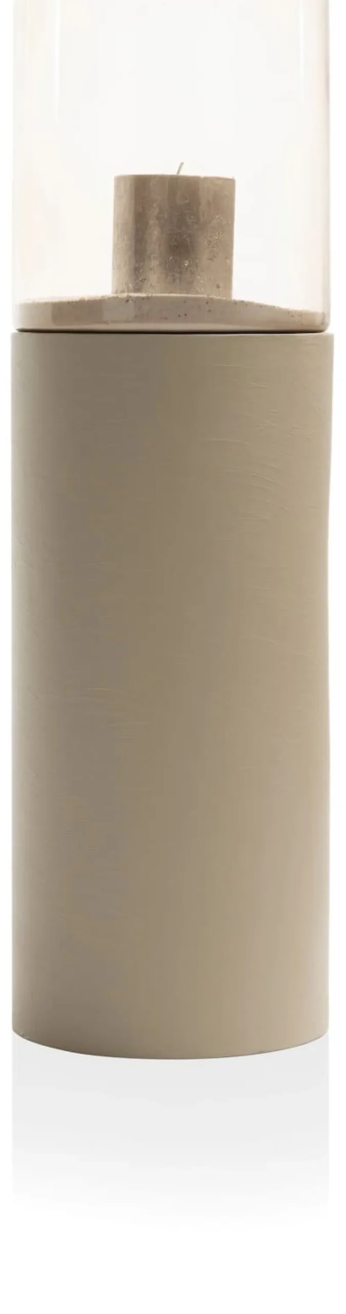 COCOmaison Kandelaars En Kaarsenhouders>Reza windlicht H84cm - Taupe