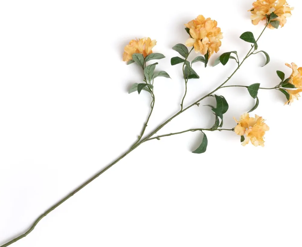 COCOmaison Kunstbloemen En -Planten>Rhododendron Spray kunstbloem H118cm - Oranje