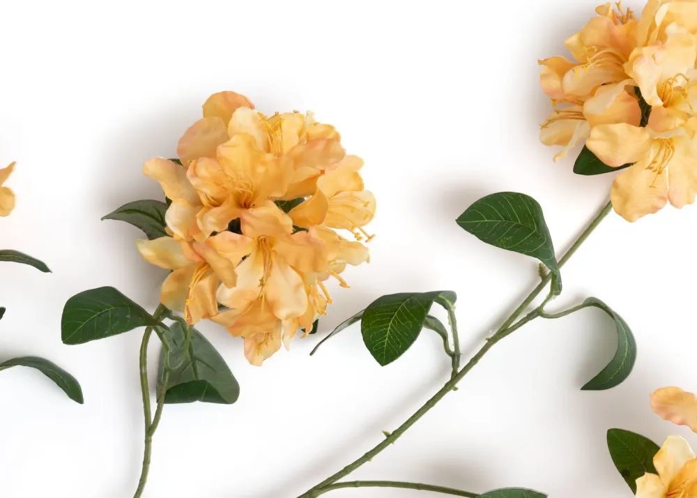 COCOmaison Kunstbloemen En -Planten>Rhododendron Spray kunstbloem H118cm - Oranje