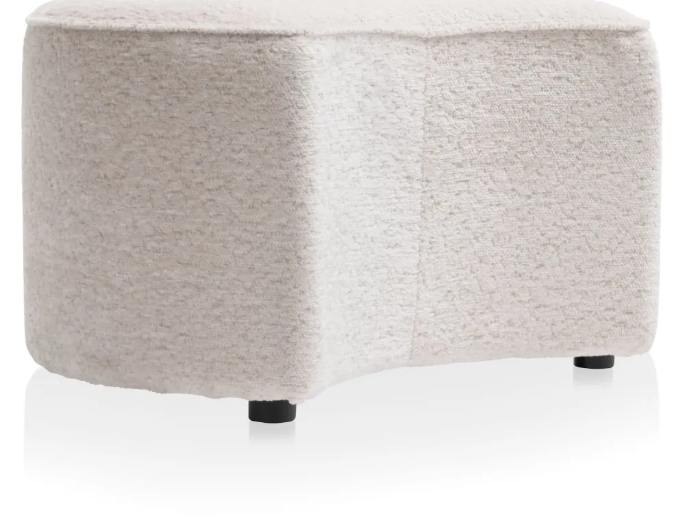COCOmaison Poefs En Krukken>Roan poef maan H44cm - Creme