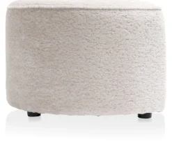 COCOmaison Poefs En Krukken>Roan poef maan H44cm - Creme