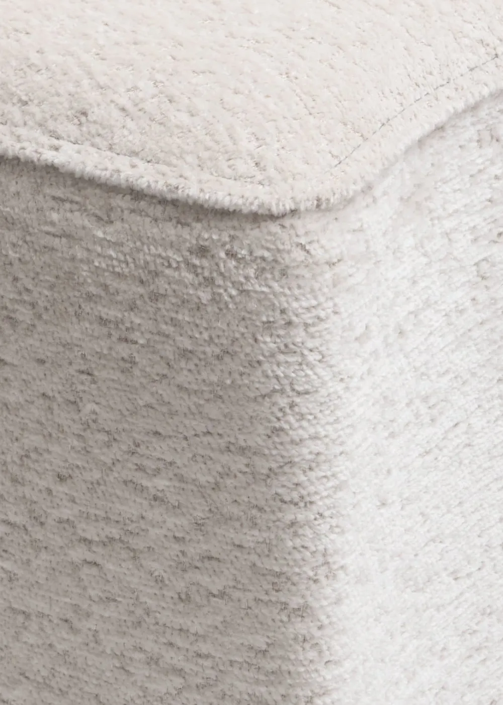 COCOmaison Poefs En Krukken>Roan poef maan H44cm - Creme