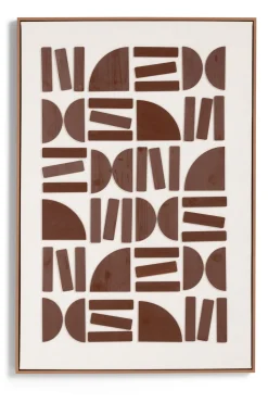 COCOmaison Schilderijen>Rune schilderij 80x120cm - Bruin