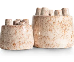 COCOmaison Vazen>Safia vaas H15cm - Beige