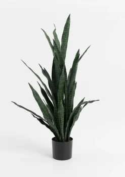 COCOmaison Kunstbloemen En -Planten>Sansevieria kunstplant H115cm - Groen