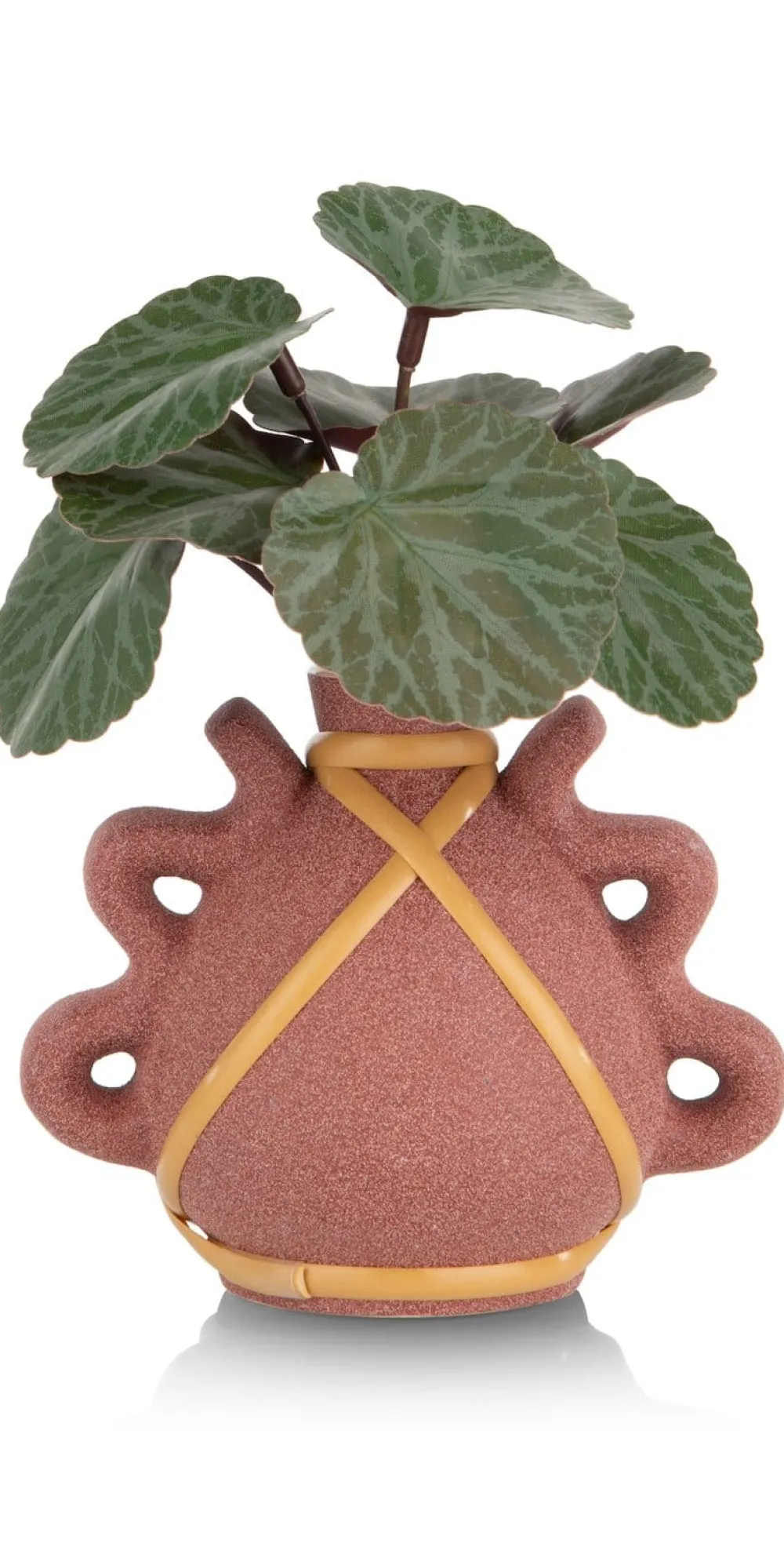 COCOmaison Kunstbloemen En -Planten>Saxifrage Mini Bush H13cm kunstbloem - Groen