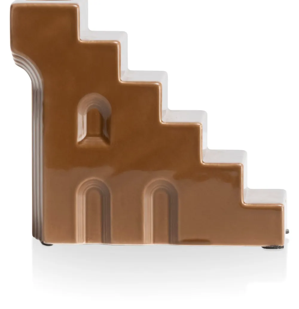COCOmaison Kandelaars En Kaarsenhouders>Skira kandelaar H11.8cm - Bruin