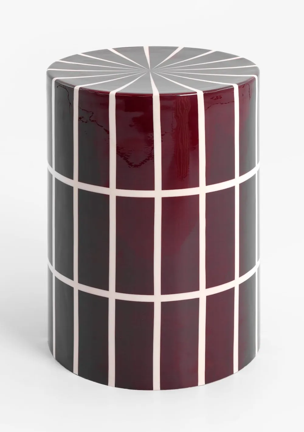 COCOmaison Bijzettafels>Skye bijzettafel H45cm - Bordeaux