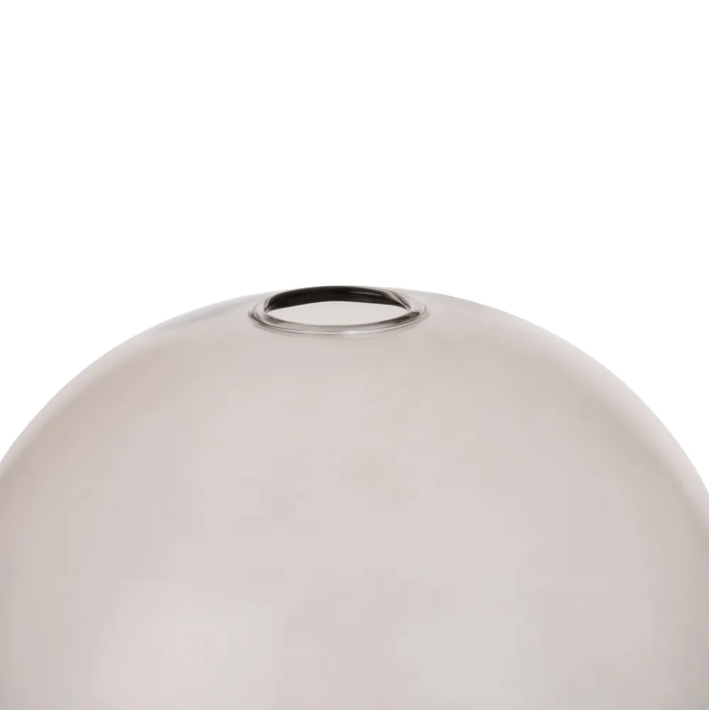 COCOmaison Vervanging Glas>Skylar glazen bol D22cm - Zwart / antraciet