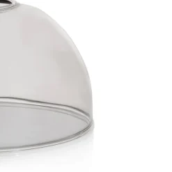 COCOmaison Vervanging Glas>Skylar glazen bol D15cm - Zwart / antraciet