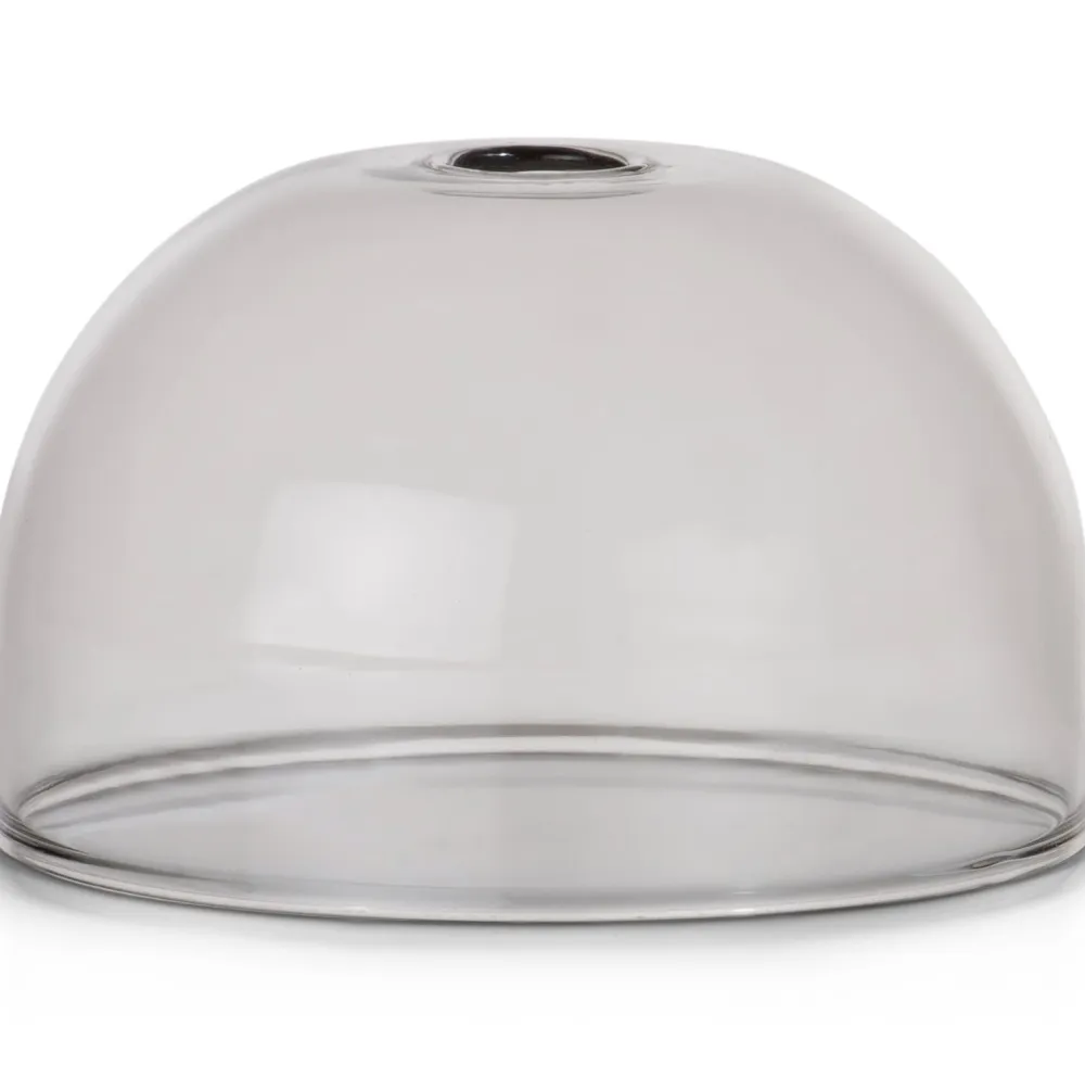COCOmaison Vervanging Glas>Skylar glazen bol D10cm - Zwart / antraciet