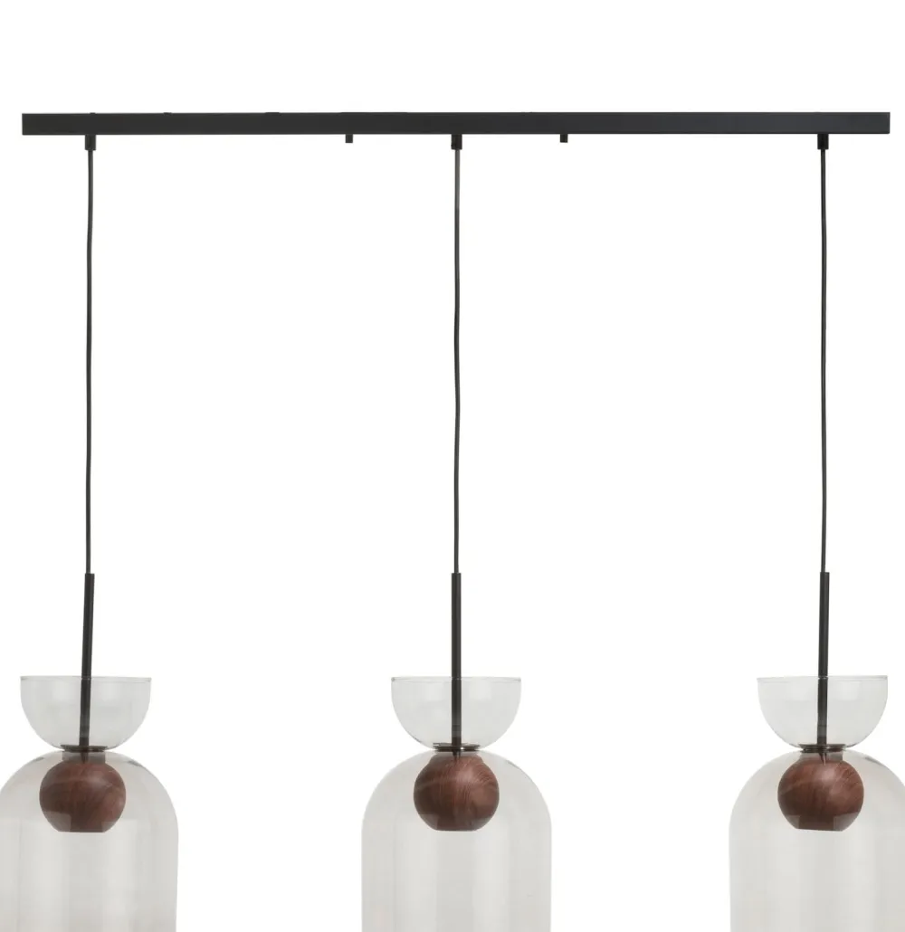 COCOmaison Hanglampen>Skylar hanglamp 3*GU10 - Zwart / antraciet