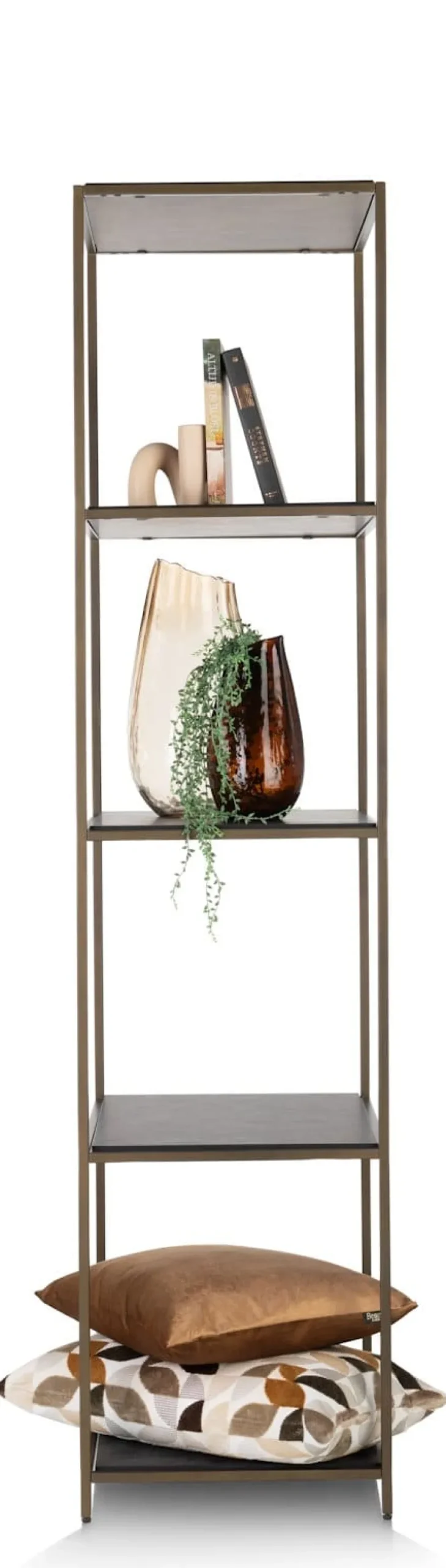 COCOmaison Wand- En Boekenrekken>Stand up rek 45x50x193cm - Goud
