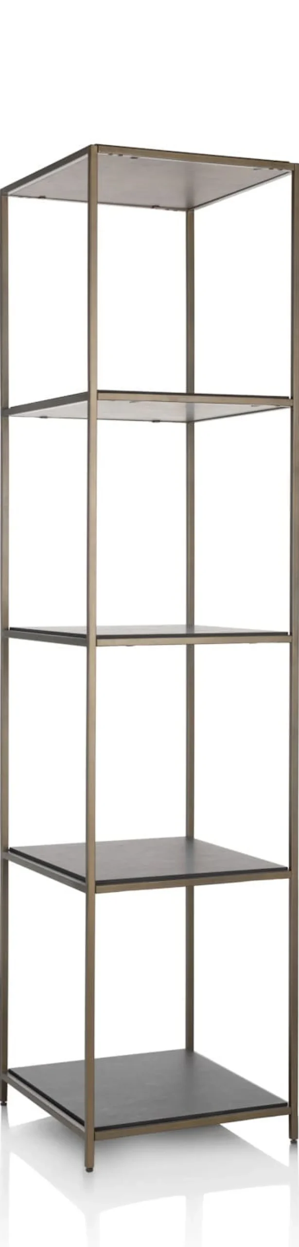 COCOmaison Wand- En Boekenrekken>Stand up rek 45x50x193cm - Goud