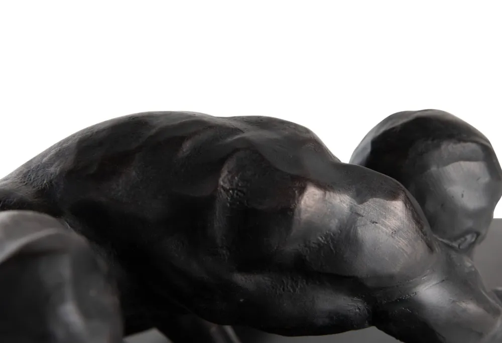 COCOmaison Beelden>Stretching beeld H19cm - Zwart