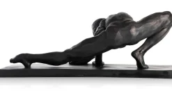 COCOmaison Beelden>Stretching beeld H19cm - Zwart
