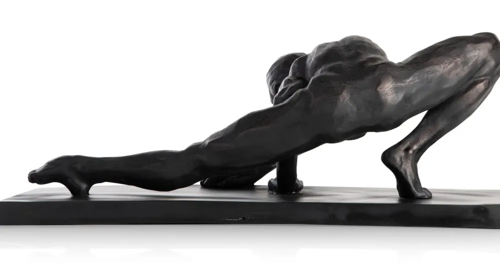 COCOmaison Beelden>Stretching beeld H19cm - Zwart