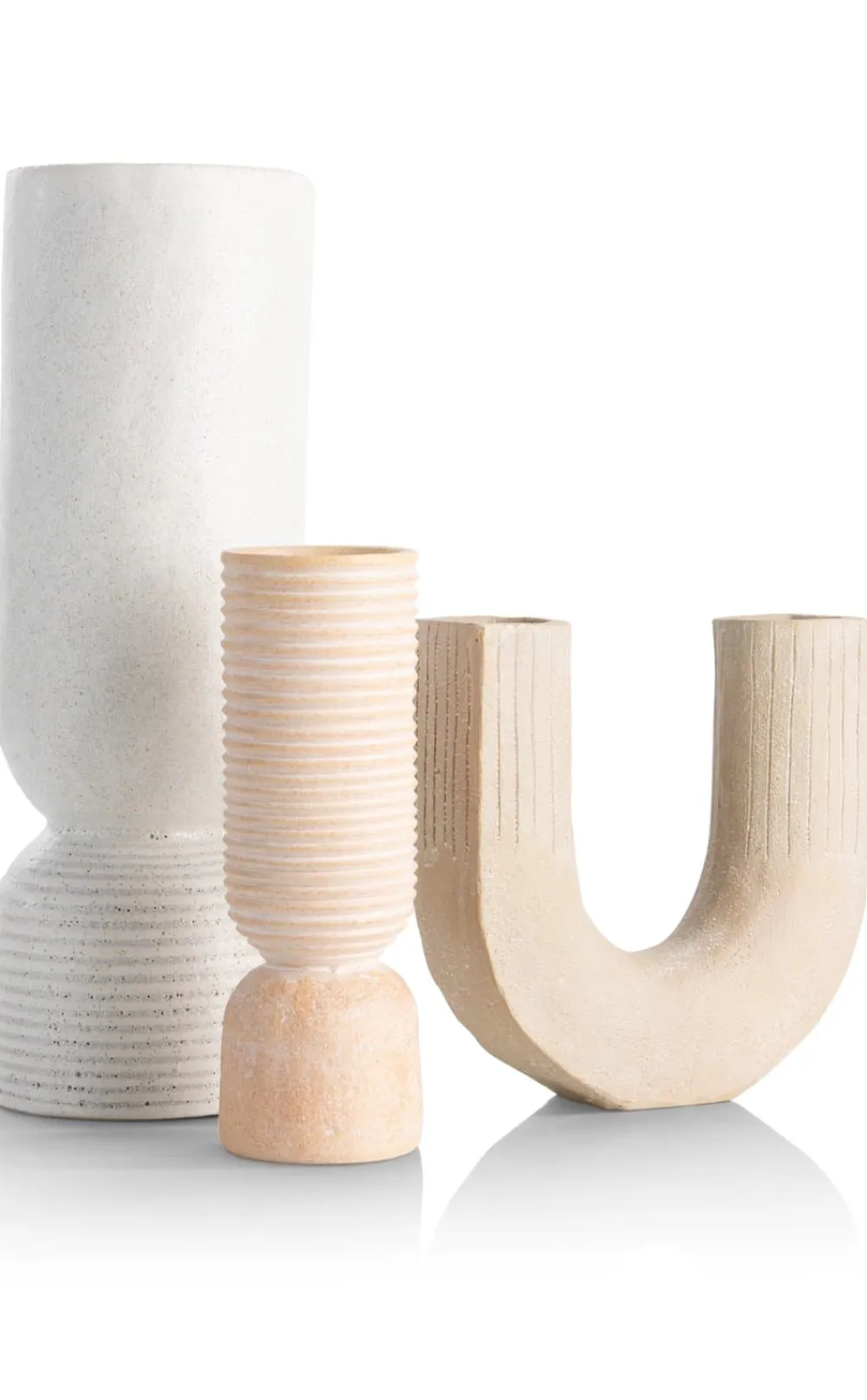 COCOmaison Vazen>Suze vaas H16cm - Beige