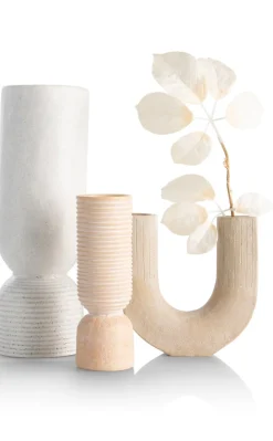 COCOmaison Vazen>Suze vaas H16cm - Beige