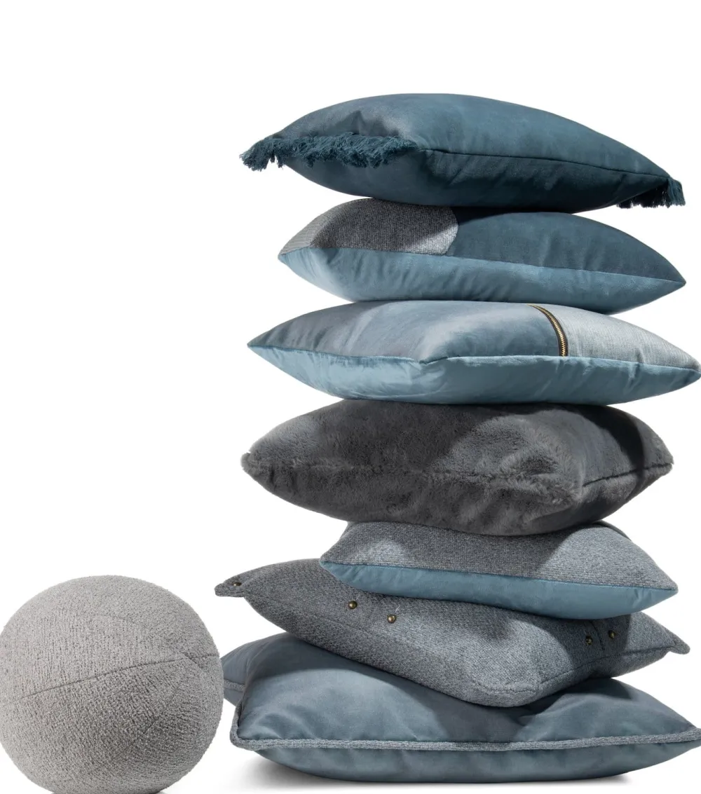 COCOmaison Sierkussens>Timeless - Evie kussen 45x45cm - Antraciet