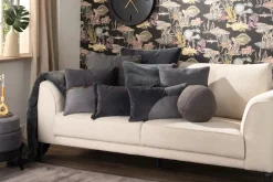 COCOmaison Sierkussens>Timeless - Scarlett kussen 30x50cm - Antraciet