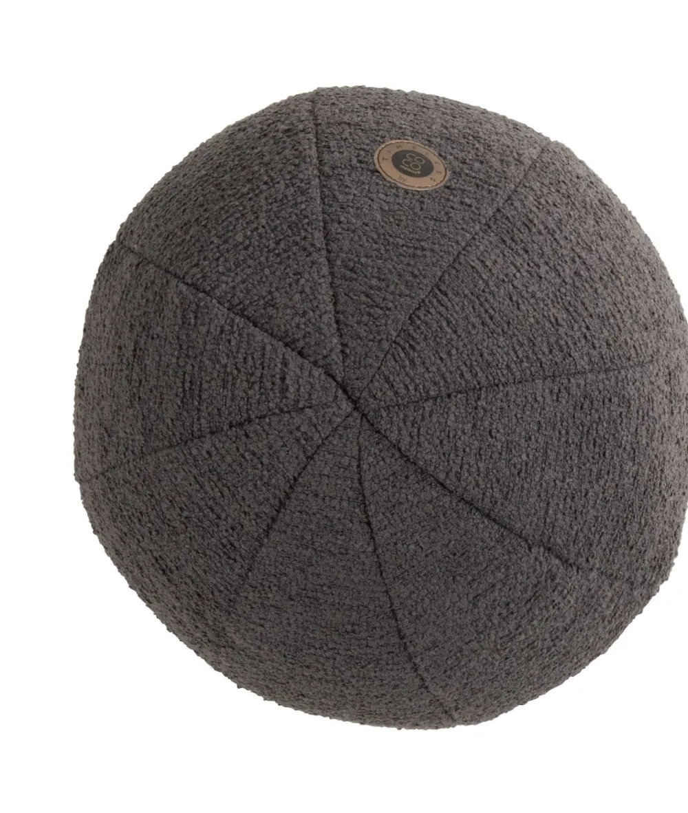 COCOmaison Sierkussens>Timeless - Scott kussen dia 25cm - Antraciet