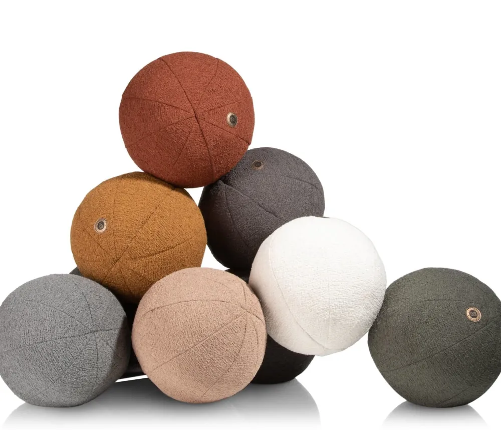 COCOmaison Sierkussens>Timeless - Scott kussen dia 25cm - Antraciet