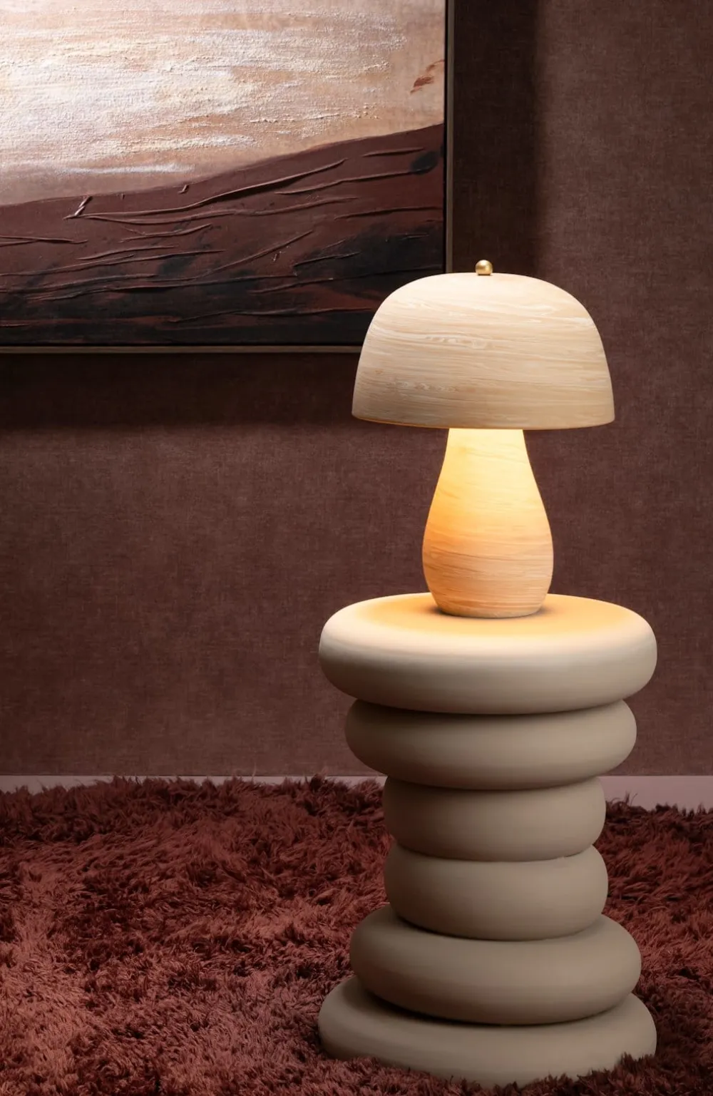 COCOmaison Tafellampen>Victor tafellamp 1*E27 - Beige