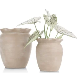 COCOmaison Potten En Bloempotten>Wave pot H40cm - Beige