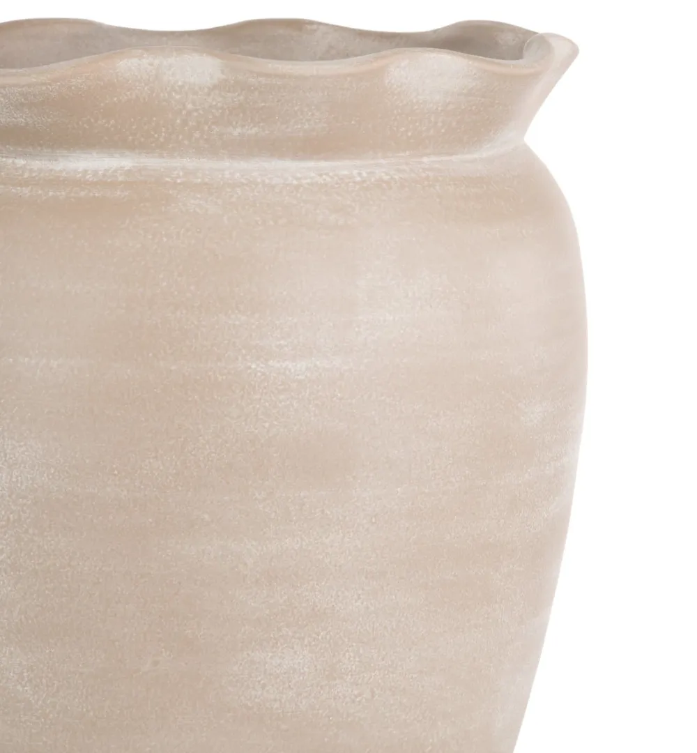 COCOmaison Potten En Bloempotten>Wave pot H40cm - Beige