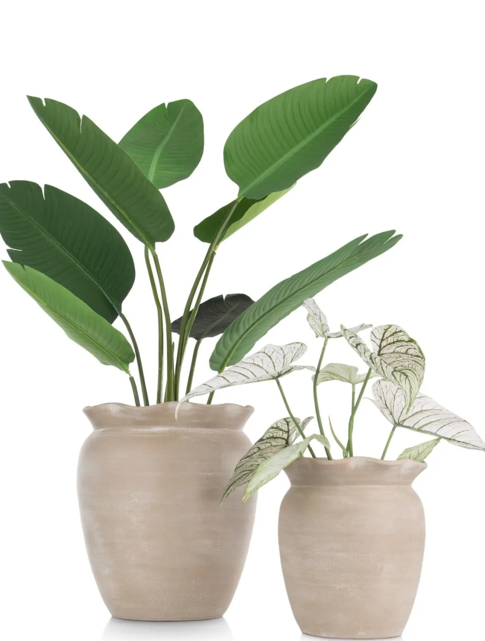 COCOmaison Potten En Bloempotten>Wave pot H40cm - Beige