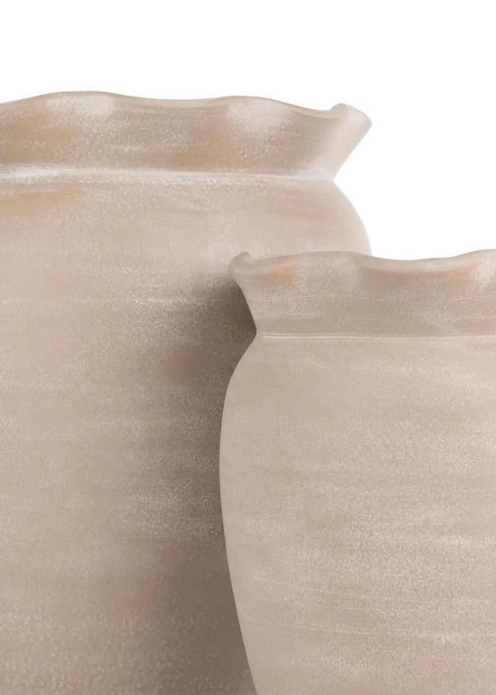 COCOmaison Potten En Bloempotten>Wave pot H40cm - Beige