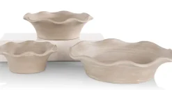 COCOmaison Tafelaccessoires>Wave schaal D25cm - Beige