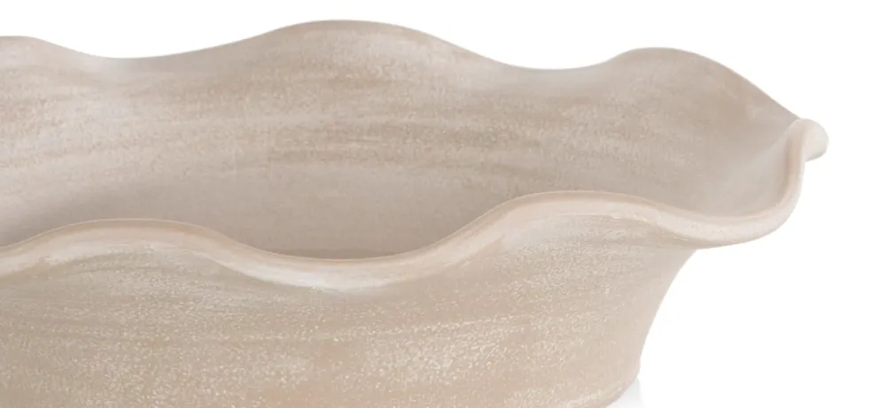 COCOmaison Tafelaccessoires>Wave schaal D25cm - Beige