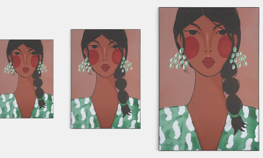 COCOmaison Schilderijen>Zorra wand doek - 70x100cm